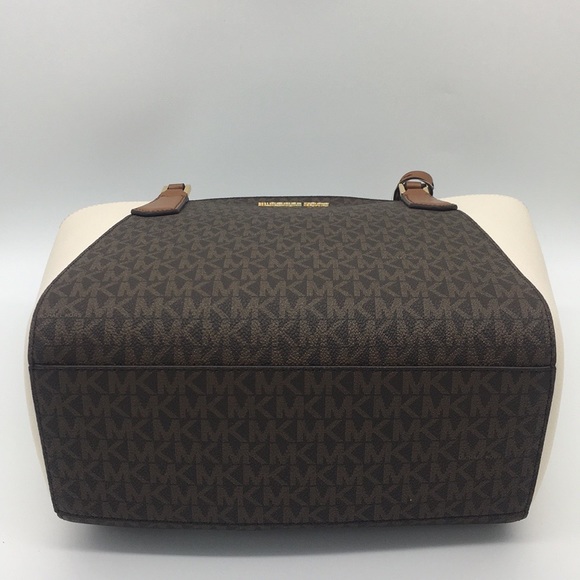 MICHAEL KORS KIMBERLY SM BONDED TOTE LT CRM MULTI - Picture 8 of 9